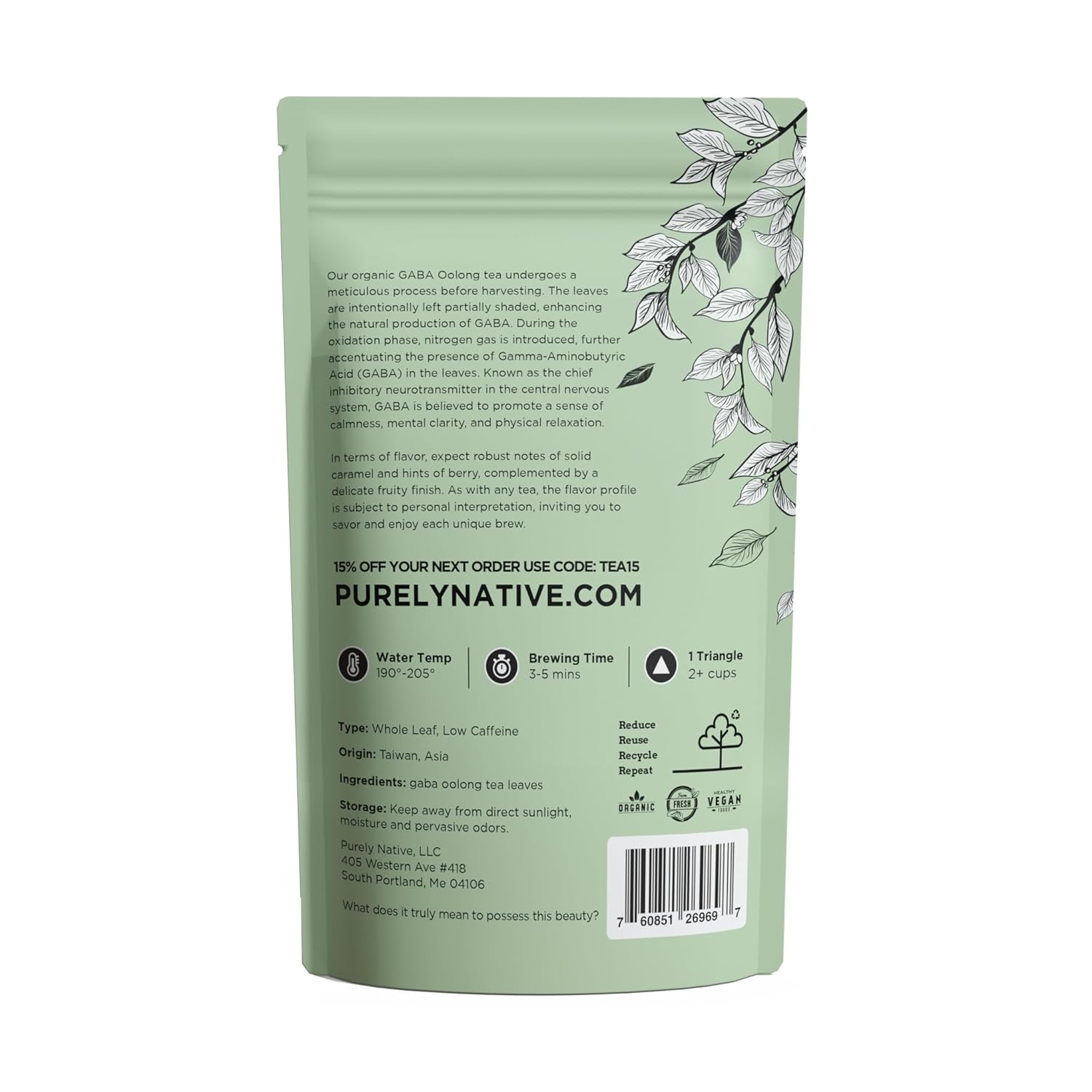 Taiwanese GABA Oolong Tea Bags