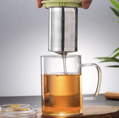 Tea Cup Infuser Mug With Stainless Steel Infuser - Add $30 Of Products & Use Code GLSMUG To Receive This Product For FREE